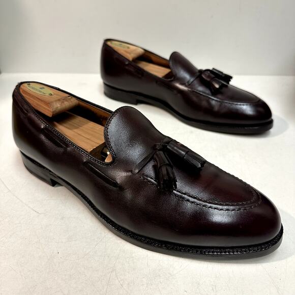 FULLY RESOLED Alden 663 Tassel Moccasin Loafer Burgundy Calf Made in USA 12 A/C main image 7
